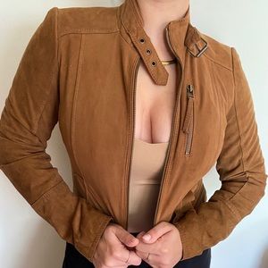 Genuine leather motor jacket